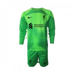Camisola Liverpool Guarda-redes Criança Equipamento Terceiro 2022-2023 Manga Comprida